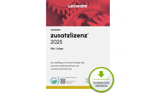 Lexware täiendav litsents 2025 1 kasutajale - tellimus - ESD-allalaadimine