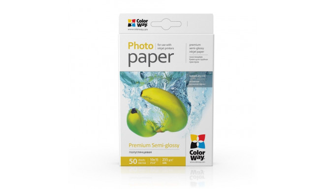 ColorWay fotopaber, 50 lehte | 255 g/m² | 10x15 | premium poolläikiv