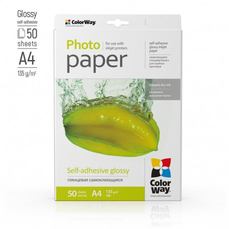 ColorWay Photo Paper, 50 sheets | Glossy | 135 g/m² | A4