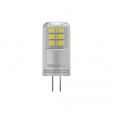 Osram LED PIN 12V läbipaistev 28 mittehämardatav G4 2.2 W soe valge