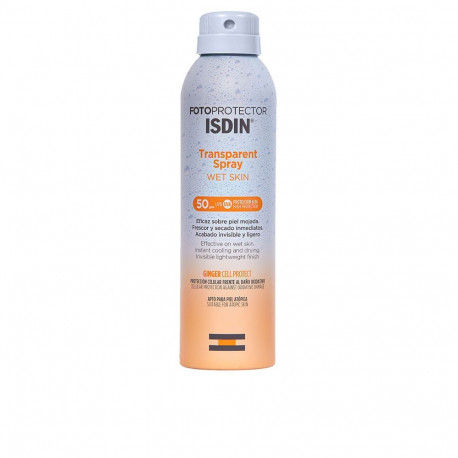 ISDIN läbipaistev päikesekaitse sprei FOTOPROTECTOR wet skin SPF50+ 250ml
