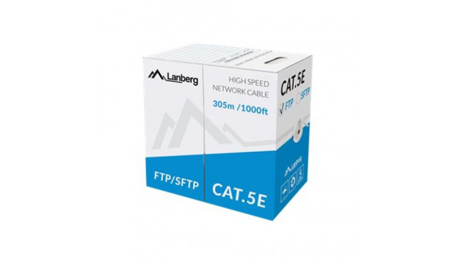 LANBERG LAN cable SFTP cat.5e 305m solid CU CPR fluke passed grey