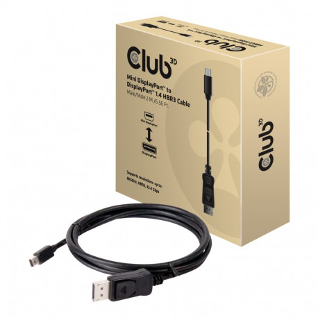 CLUB 3D MINI-DP 1.4 to DP 1.4 M/M 2M 8K60Hz BI-DIR