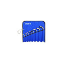 Hexagon L-pipe double socket wrenches set 8 pcs - 8/10/11/13/14/17/19/22mm with pouch Irimo