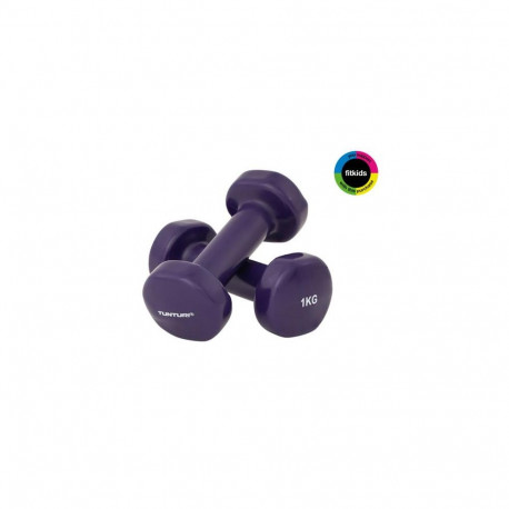 Tunturi vinüülhantlid 1,0 kg, lilla, 2tk
