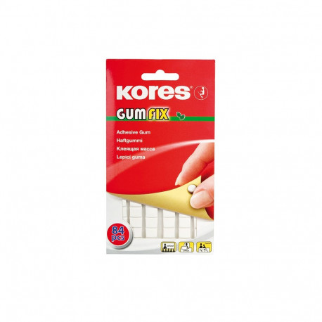 Kleepmass KORES Gumfix, 50 g, valge, 84 tk