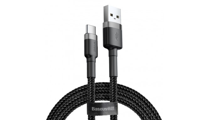 Baseus cable Cafule USB - USB-C 0,5 m 3A gray-black