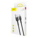 Baseus cable Cafule USB - USB-C 0,5 m 3A gray-black