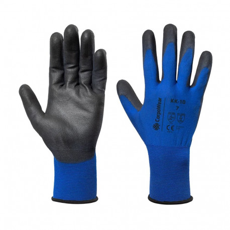 Work gloves touch-sensitive nylon KK10 blue L/9