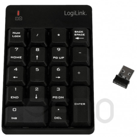 LogiLink Kabelloses Funk Keypad 18 Tasten 2,4Ghz