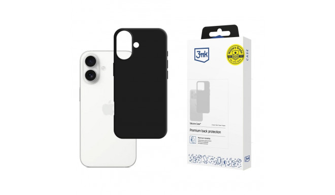 3mk Silicone Case for iPhone 17 - black
