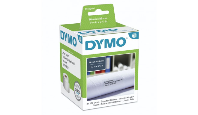 Dymo suured aadressisildid 99012 89mm x 36mm / 2 x 260 silti
