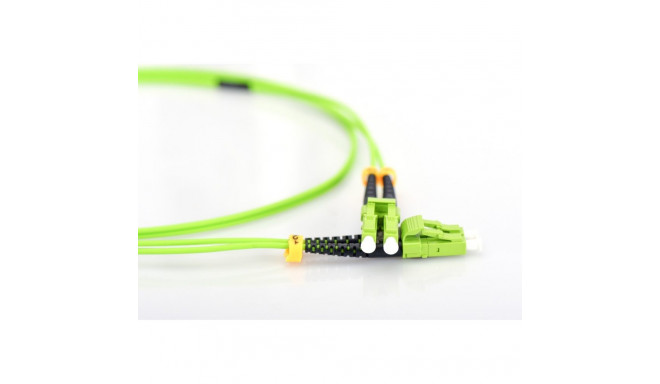 DIGITUS Fiber Optic Patch Cord, LC/LC Multimode 50/125 µ, OM5, Duplex, 10m