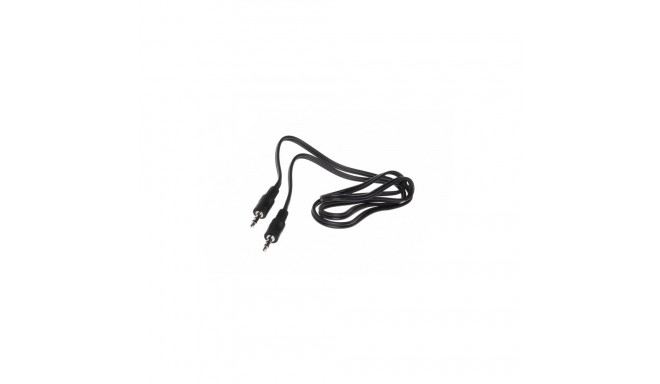 MINIJACK 3.5MM M/M 3 PIN CABLE 1.2M BLACK NATEC EXTREME MEDIA (BLISTER)