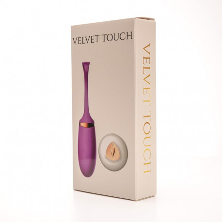 Vibreeriv muna kaugjuhtimisega USB-laadimisega, lilla