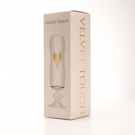 Vagiina masturbaator vibratsiooniga kübernahast USB-ga laetav, valge