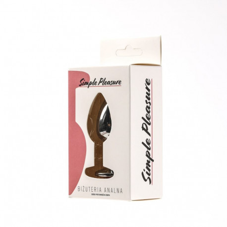 Anaaltapp terasest kristalliga suurus S, hõbedane, tumeroosa