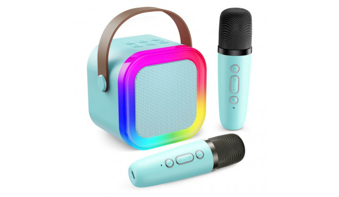 ZS55B ZESTAW KARAOKE BLUETOOTH GŁOŚNIK    + 2x MIKROFON NIEBIESKI