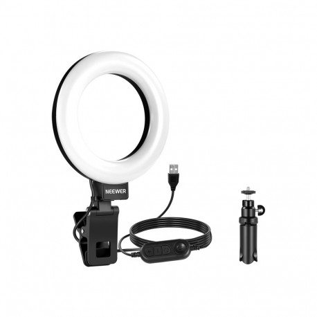 Neewer BR60 5" clip-on ring light / desk stand
