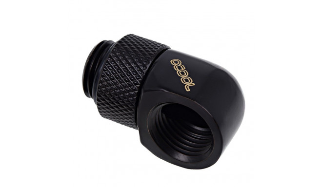 Alphacool Eiszapfen 90° L-angle adapter short 1/4", black - 17248