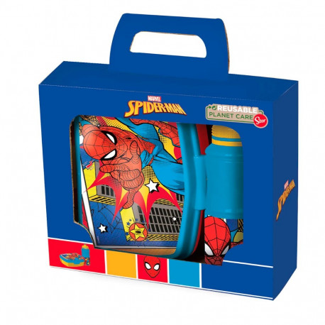 Spiderman joogipudel + toidukarp “Jälle kooli”