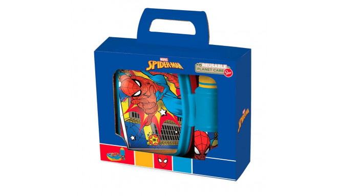 Spiderman joogipudel + toidukarp “Jälle kooli”