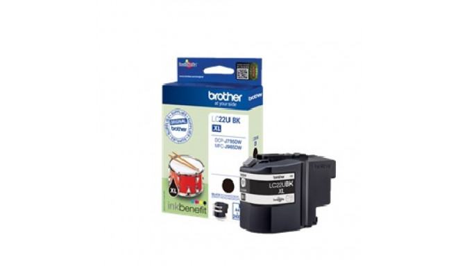 BROTHER LC221BK BLACK INK CART 2400P