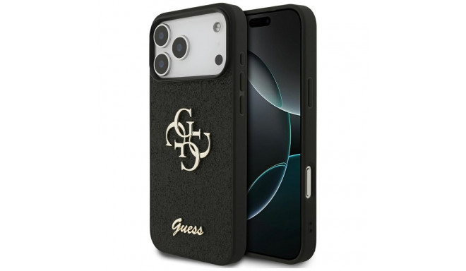 Guess Fixed Glitter Big 4G case for iPhone 17 Pro Max - black