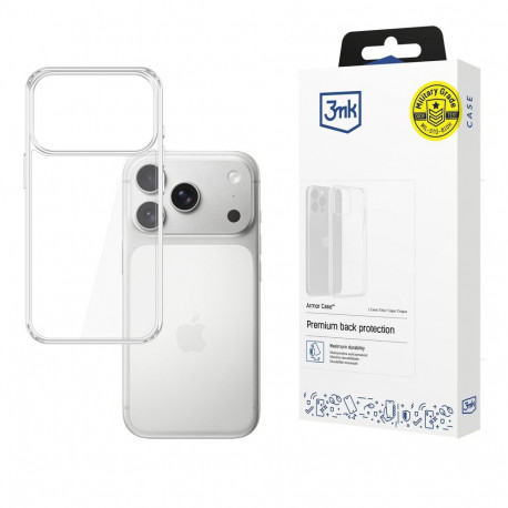 3mk Armor Case for Apple iPhone 17 Pro - Transparent