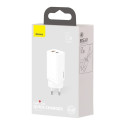 Baseus GaN2 Lite fast charger 65W USB / USB Type C Quick Charge 3.0 Power Delivery (gallium nitride)