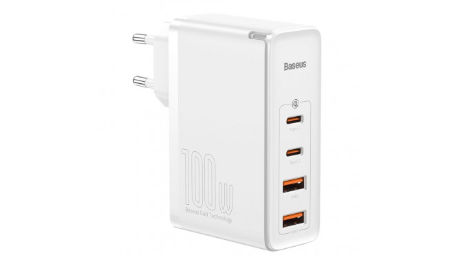 Baseus GaN2 Pro fast charger 100W USB / USB Type C Quick Charge 4+ Power Delivery white (CCGAN2P-L02
