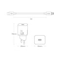 Baseus Super Si 1C fast charger USB Type C 20W Power Delivery + USB Type C - Lightning cable 1m blac