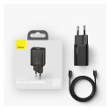 Baseus Super Si 1C fast charger USB Type C 20W Power Delivery + USB Type C - Lightning cable 1m blac