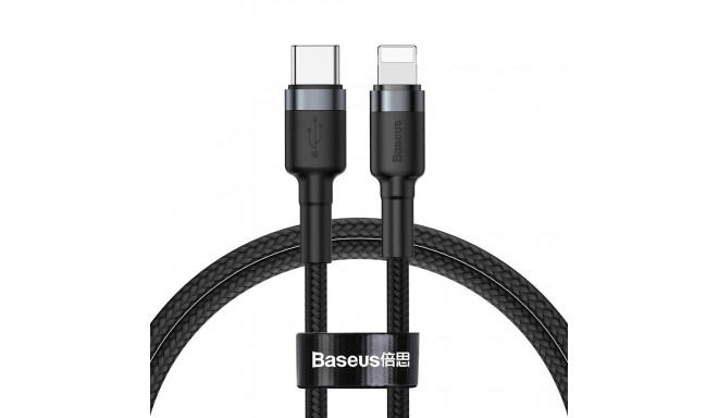 Baseus CATLKLF-G1 Lightning - USB-C PD QC cable 18W 480Mb/s 1m - black and gray