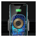 Baseus Automatic Electric Car Holder Qi Wireless Charger 15W Black (WXHW03-01)