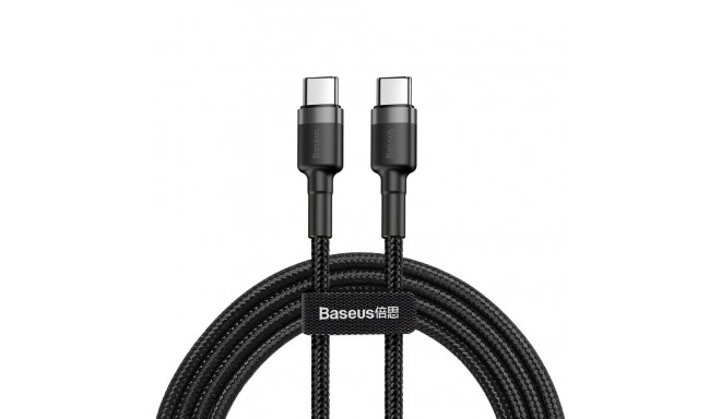 Baseus CATKLF-GG1 USB-C - USB-C PD QC cable 60W 3A 480Mb/s 1m - black and gray