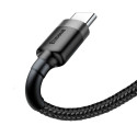 Baseus Cafule Cable durable nylon cable USB / USB-C QC3.0 2A 2M black-gray (CATKLF-CG1)