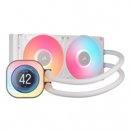 Corsair iCUE LINK TITAN 240 RX LCD protsessori kõik-ühes vedelikjahuti 12 cm valge 1 tk