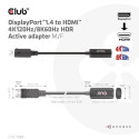 CLUB3D DisplayPort1.4 HDMI 4K120Hz/8K60Hz HDR aktiivne adapter M/F