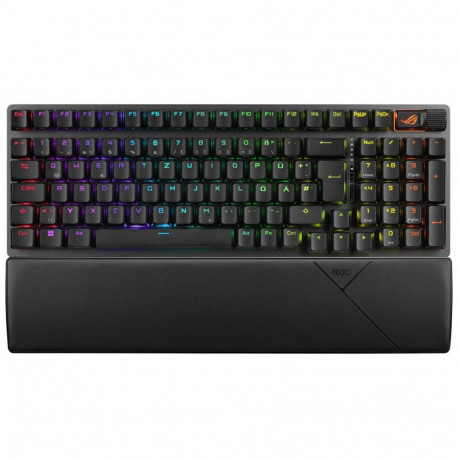 ASUS ROG Strix Scope II 96 Wireless keyboard Gaming USB + RF Wireless + Bluetooth QWERTZ German Blac