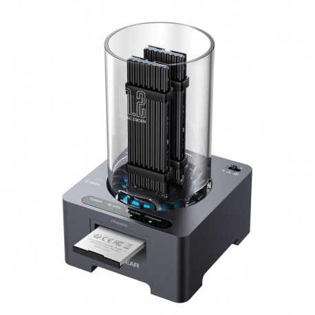 GRAUGEAR G-M2DK-CR-10G hall salvestusketta dokkimisjaam USB 3.2 Gen 2 (3.1 Gen 1) Type-C