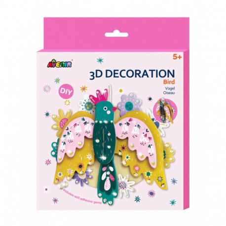 Zestaw kreatywny dekoracja 3d - ptak