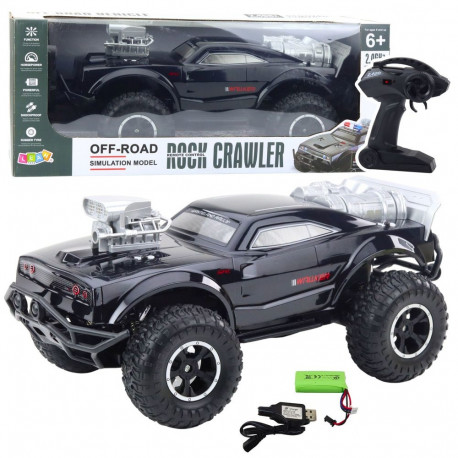 suur maastikusportauto kaugjuhitav RC must 1:8