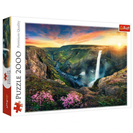 Puzzle - 2000 - Haifossi juga - Islandia - Trefl 27091