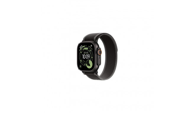 Apple Watch Ultra 3 GPS + Cellular 49mm Black Titanium Case with Black/Charcoal Trail Loop - S/M
