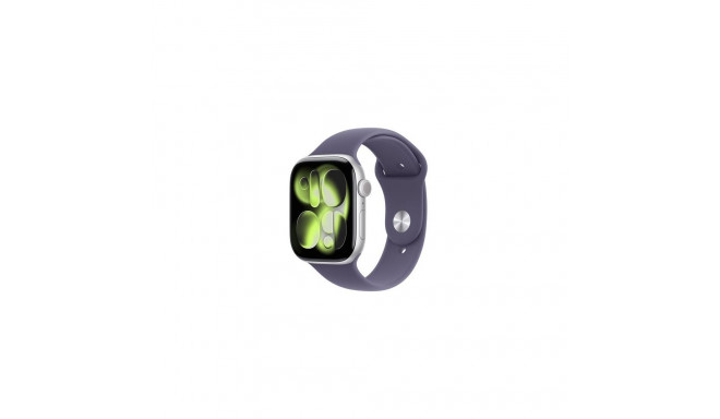 Apple Watch Series 11 GPS 46mm Silver Aluminium Case with Purple Fog Sport Band - M/L