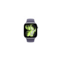 Apple Watch Series 11 GPS 46mm Silver Aluminium Case with Purple Fog Sport Band - M/L