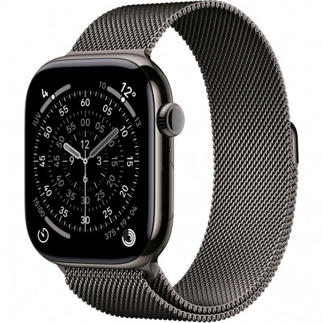 "Apple Watch S11 Titan Schiefer Cellular 46mm (Milanaise Armband schiefer) M/L"