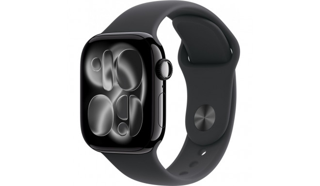 "Apple Watch S11 Aluminium 42mm Diamantschwarz (Sportarmband schwarz) M/L"