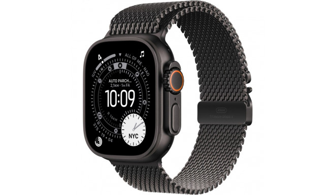 "Apple Watch Ultra 3 Titanium Cellular 49mm Schwarz (Milanaise Titan schwarz) Medium"